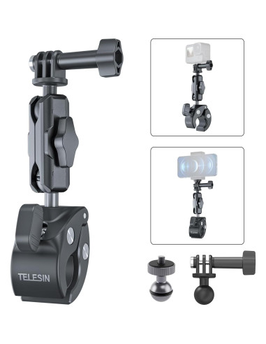 Soporte de Abrazadera TELESIN para Bicicleta y Motocicleta 360
