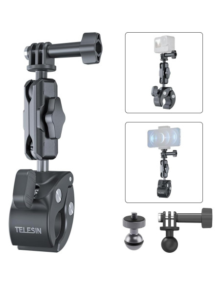 Soporte de Abrazadera TELESIN para Bicicleta y Motocicleta 360 Soporte de Abrazadera TELESIN para Bicicleta y Motocicleta 360