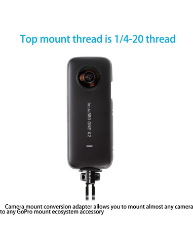 Adaptador de Montaje PellKing 1/4" para Cámaras GoPro y DJI