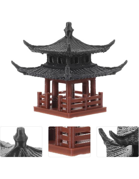 Estatua Mini Pagoda Milisten 6.3cm Decoración Jardín Zen Estatua Mini Pagoda Milisten 6.3cm Decoración Jardín Zen