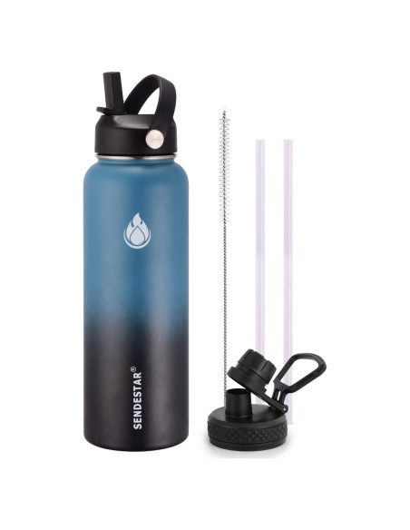 Botella de Agua SENDESTAR 0.95L Doble Pared Aislada Acero Botella de Agua SENDESTAR 0.95L Doble Pared Aislada Acero