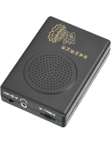Reproductor de Canto Budista Portátil Negro 65.8g 8.5x5.8cm