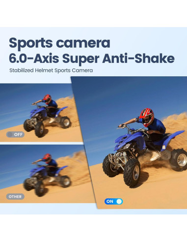 Cámara de Acción Camlance Q60 4K 60FPS 48MP Impermeable 15M