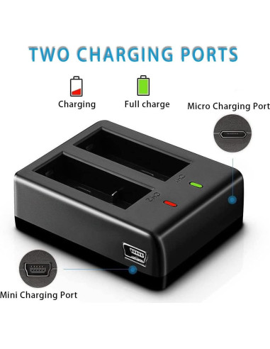 Kit de Baterías Recargables VVHOOY 3x1050mAh con Cargador USB