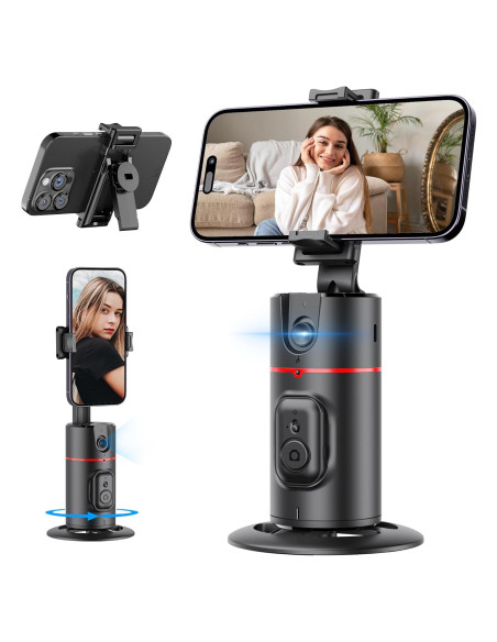 Trípode Inteligente Qirita con Seguimiento Facial Automático 360 Trípode Inteligente Qirita con Seguimiento Facial Automático 360