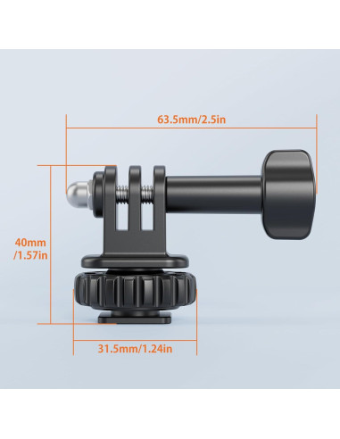 Adaptador de Montaje VRIG para GoPro Hero 10/9/8/7/6/5 y DJI Osmo Action