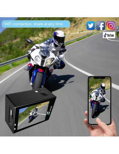 Cámara Deportiva Xilecam A71 Full HD 1080P WiFi 40m Impermeable