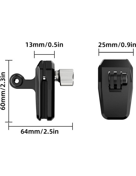 Soporte de Clip para Parabrisas Motocicleta Elecphbo - Compatible GoPro Hero 13 12 11 10 9 8 Soporte de Clip para Parabrisas Motocicleta Elecphbo - Compatible GoPro Hero 13 12 11 10 9 8
