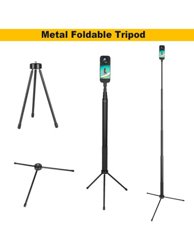 Palo de Selfie Mippko 157 cm con Trípode Plegable y Ajustable
