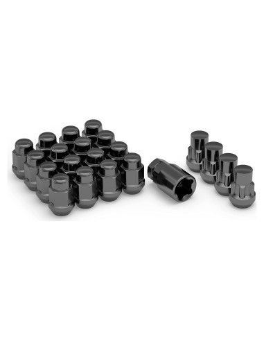 Kit de Tuercas de Rueda White Knight M12x1.50 Cromo Negro