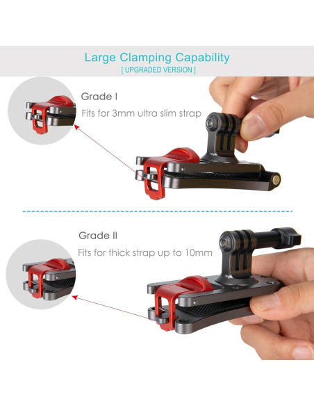 Soporte de Correa de Mochila NICEYRIG para GoPro Hero 11/10/9/8/7