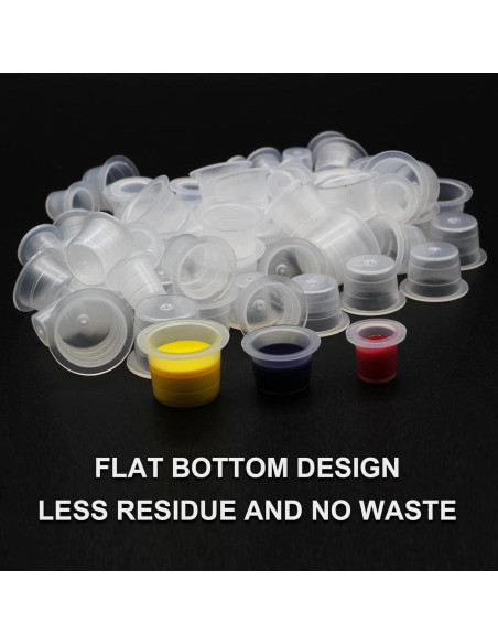 Tazas de Tinta para Tatuajes Autdor 300pcs Mezcladas 9-16mm Tazas de Tinta para Tatuajes Autdor 300pcs Mezcladas 9-16mm