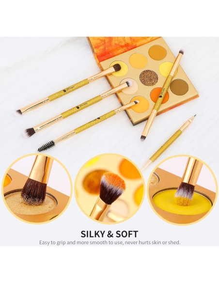 Conjunto de Brochas de Maquillaje DUcare 5 Piezas Viaje Conjunto de Brochas de Maquillaje DUcare 5 Piezas Viaje