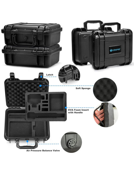 Estuche Duro Impermeable Lekufee para DJI Osmo Action 3/4/5 Estuche Duro Impermeable Lekufee para DJI Osmo Action 3/4/5