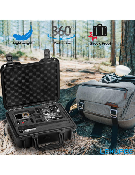 Estuche Duro Impermeable Lekufee para DJI Osmo Action 3/4/5 Estuche Duro Impermeable Lekufee para DJI Osmo Action 3/4/5