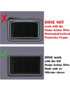Protector de Pantalla y Lente para DJI OSMO Action 5 Pro - Vidrio Templado 9H 2