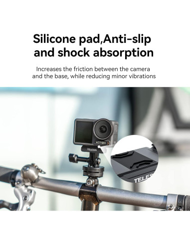 Adaptador Magnético TELESIN para DJI Action 5/4/3 - Rápida Liberación