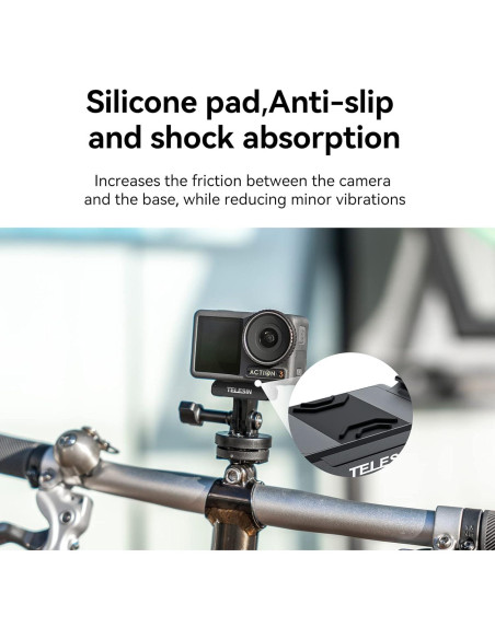 Adaptador Magnético TELESIN para DJI Action 5/4/3 - Rápida Liberación Adaptador Magnético TELESIN para DJI Action 5/4/3 - Rápida Liberación