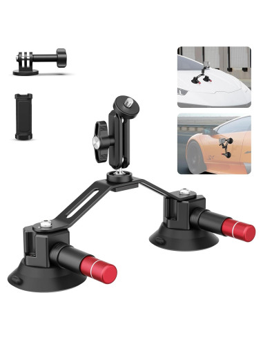 Soporte de Ventosa Doble para Coche NEEWER CA066 con Brazo Mágico