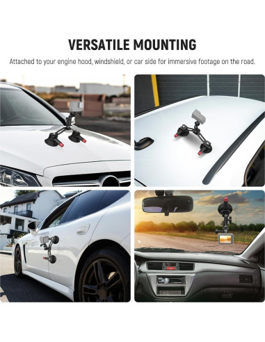 Soporte de Ventosa Doble para Coche NEEWER CA066 con Brazo Mágico