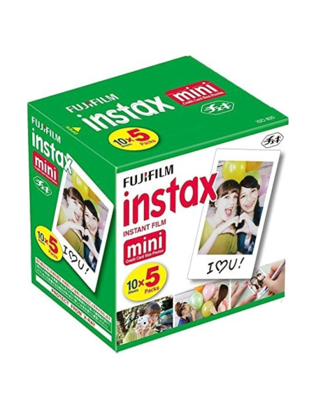 Película Instantánea Fujifilm Instax Mini 50 Tiros Película Instantánea Fujifilm Instax Mini 50 Tiros