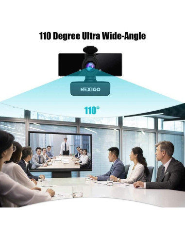 Cámara Web NexiGo N660 1080P con Doble Micrófono y Privacidad