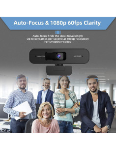 Webcam NexiGo N940P 2K con Zoom y Control Remoto - Negro 2