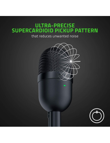 Micrófono USB Razer Seiren Mini Compacto Negro Renovado