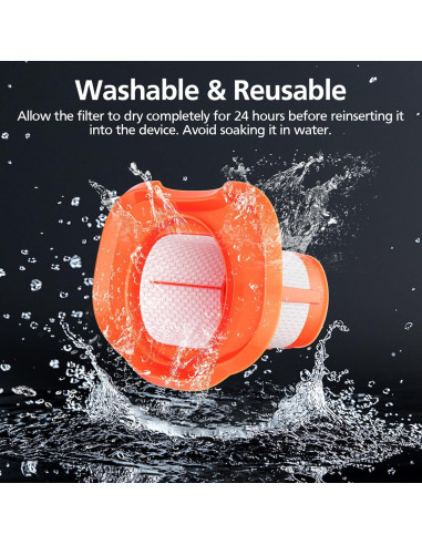 Filtro Lavable HHVKF10 para Aspiradora BLACK+DECKER - Paquete 6