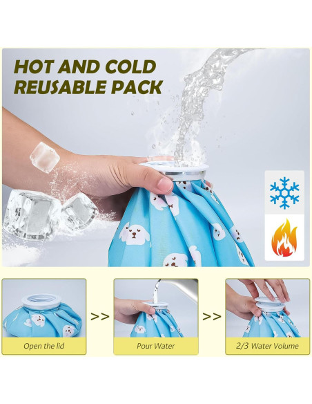 Paquete de Hielo Reutilizable Agorizeo 15 cm con Envoltura Paquete de Hielo Reutilizable Agorizeo 15 cm con Envoltura