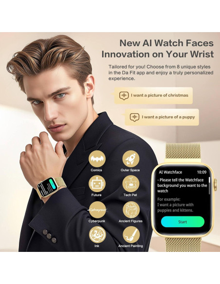 Reloj Inteligente EarlySincere 1.9" AMOLED Salud AI IP68 Reloj Inteligente EarlySincere 1.9" AMOLED Salud AI IP68