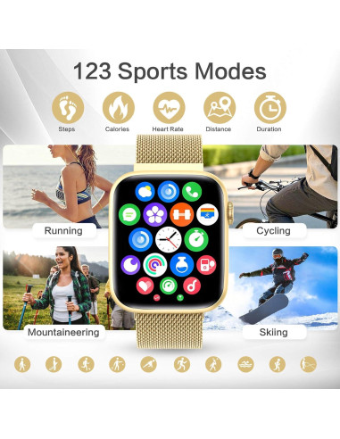 Reloj Inteligente EarlySincere 1.9" AMOLED Salud AI IP68