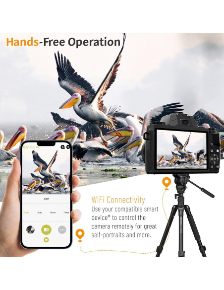 Cámara Digital Saneen S05 64MP 4K con Pantalla Táctil y WiFi Cámara Digital Saneen S05 64MP 4K con Pantalla Táctil y WiFi