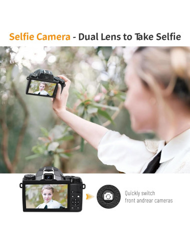 Cámara Digital Saneen S05 64MP 4K con Pantalla Táctil y WiFi