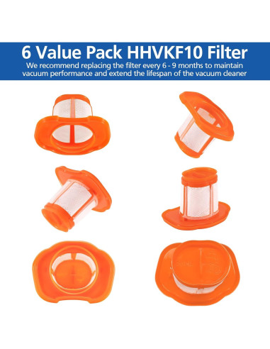 Filtro Lavable HHVKF10 para Aspiradora BLACK+DECKER - Paquete 6