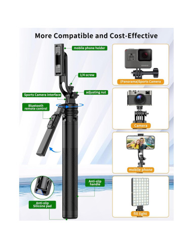 Trípode para teléfono celular YUANSU L18 180cm con control remoto
