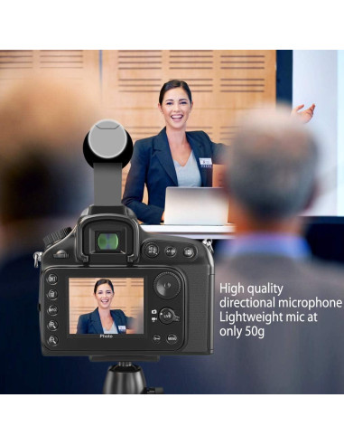 Micrófono de Video Veksun TLMIC para DSLR con Funda Antiviento