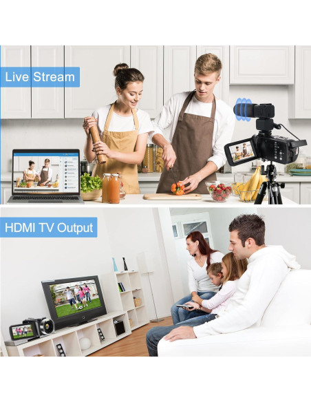 Cámara de Video 4K Lovpo Z1101 48MP WiFi 18X Zoom Pantalla Táctil Cámara de Video 4K Lovpo Z1101 48MP WiFi 18X Zoom Pantalla Táctil