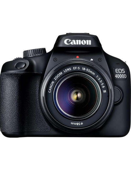 Cámara DSLR Canon EOS 4000D con Lente 18-55mm y Accesorios Cámara DSLR Canon EOS 4000D con Lente 18-55mm y Accesorios