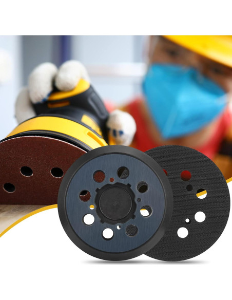 Pad de Lijadora Dewalt 5" 2 Pack Gancho y Bucle Pad de Lijadora Dewalt 5" 2 Pack Gancho y Bucle