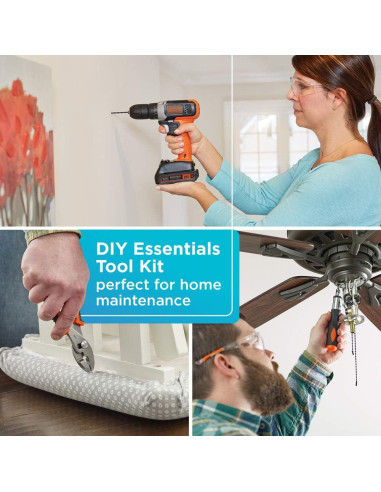 Kit de Herramientas 84 Piezas BDPK70284C1AEV BLACK+DECKER