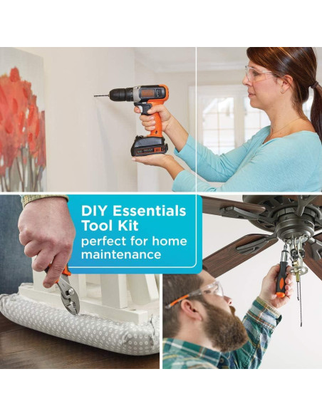 Kit de Herramientas 84 Piezas BDPK70284C1AEV BLACK+DECKER Kit de Herramientas 84 Piezas BDPK70284C1AEV BLACK+DECKER