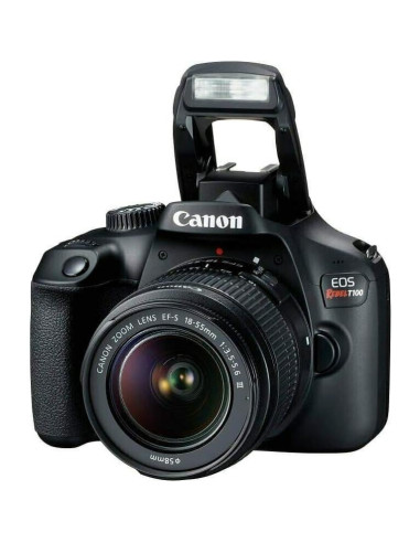 Cámara DSLR Canon EOS Rebel T100 18MP con Lente 18-55mm