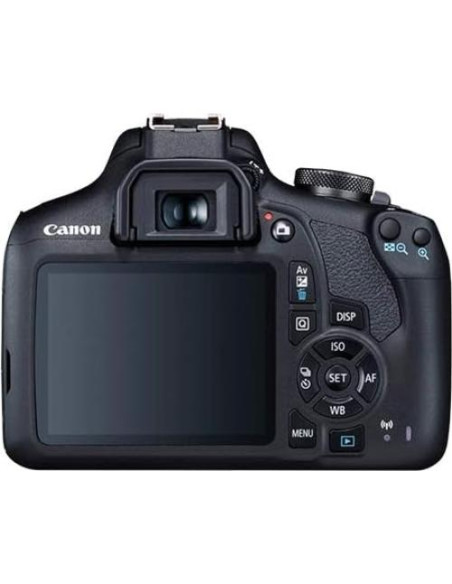 Cámara DSLR Canon EOS 2000D Rebel T7 con Lente 18-55mm y Accesorios Cámara DSLR Canon EOS 2000D Rebel T7 con Lente 18-55mm y Accesorios