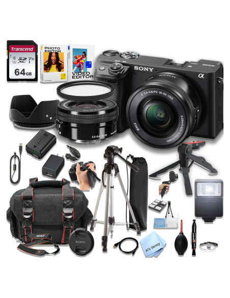 Cámara Sin Espejo Sony Alpha a6400 24.2MP + Lente 16-50mm + Accesorios Cámara Sin Espejo Sony Alpha a6400 24.2MP + Lente 16-50mm + Accesorios