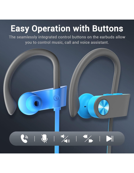 Auriculares Bluetooth VRIFOZ U8I Inalámbricos IPX7 16h Batería Auriculares Bluetooth VRIFOZ U8I Inalámbricos IPX7 16h Batería
