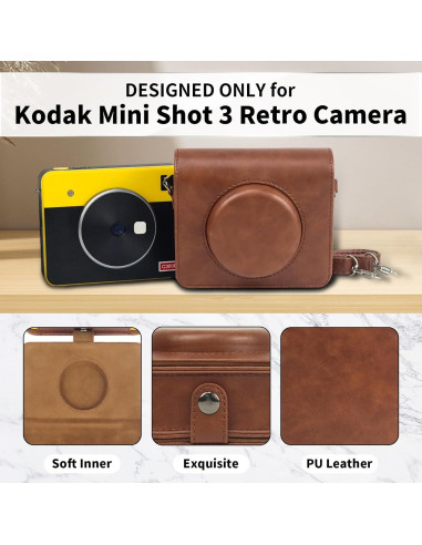 Funda Protectora Kuprusar C300R para Cámara Kodak Mini Shot 3