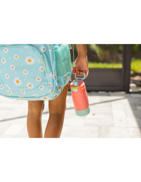 Botella de Agua Aislada Ello Kids Colby 355ml con Pajilla Botella de Agua Aislada Ello Kids Colby 355ml con Pajilla