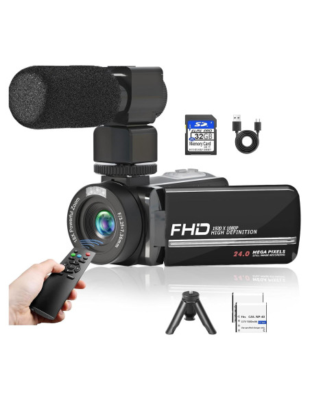 Cámara de Video VETEK A01 Full HD 1080P 48MP con Pantalla 3" Cámara de Video VETEK A01 Full HD 1080P 48MP con Pantalla 3"