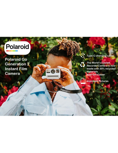 Cámara Instantánea Polaroid Go Generación 2 + Película Doble + Álbum